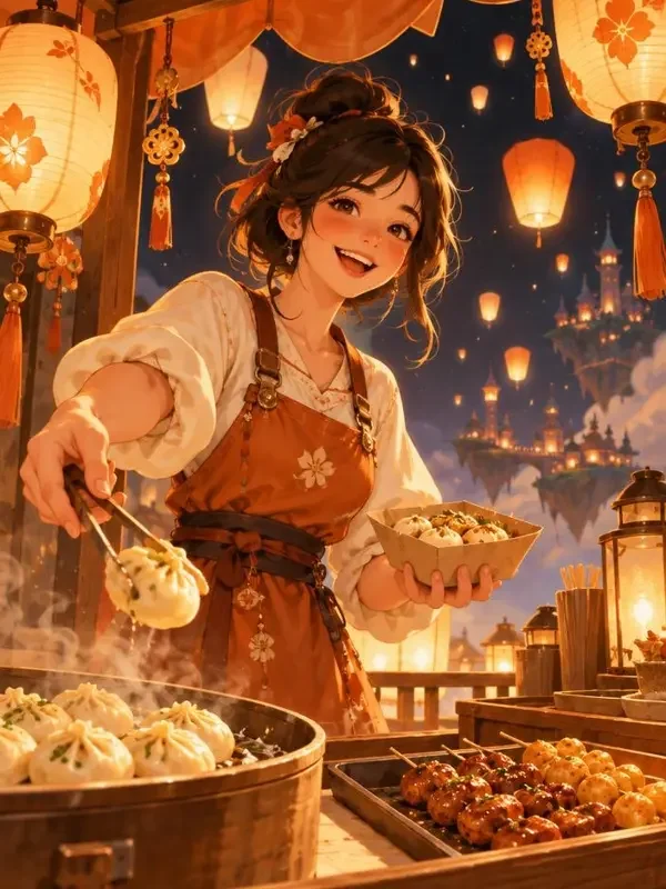 穿越修仙，我只想摆地摊短剧封面，点播榜第6名